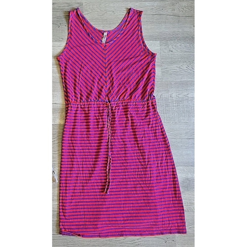 Hannah Anderson Pink Ans Blue Stripe Summer Spring Dess size‎ medium